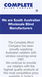 Mobile Screenshot of completeblindco.com.au